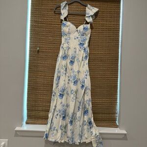 Dress Forum Blue Floral Maxi Dress